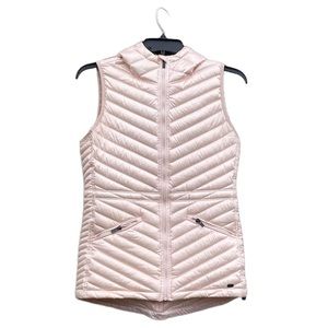 DKNY Premium Down Women’s Long Vest with Hood